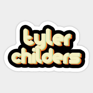 vintage color tyler childers Sticker